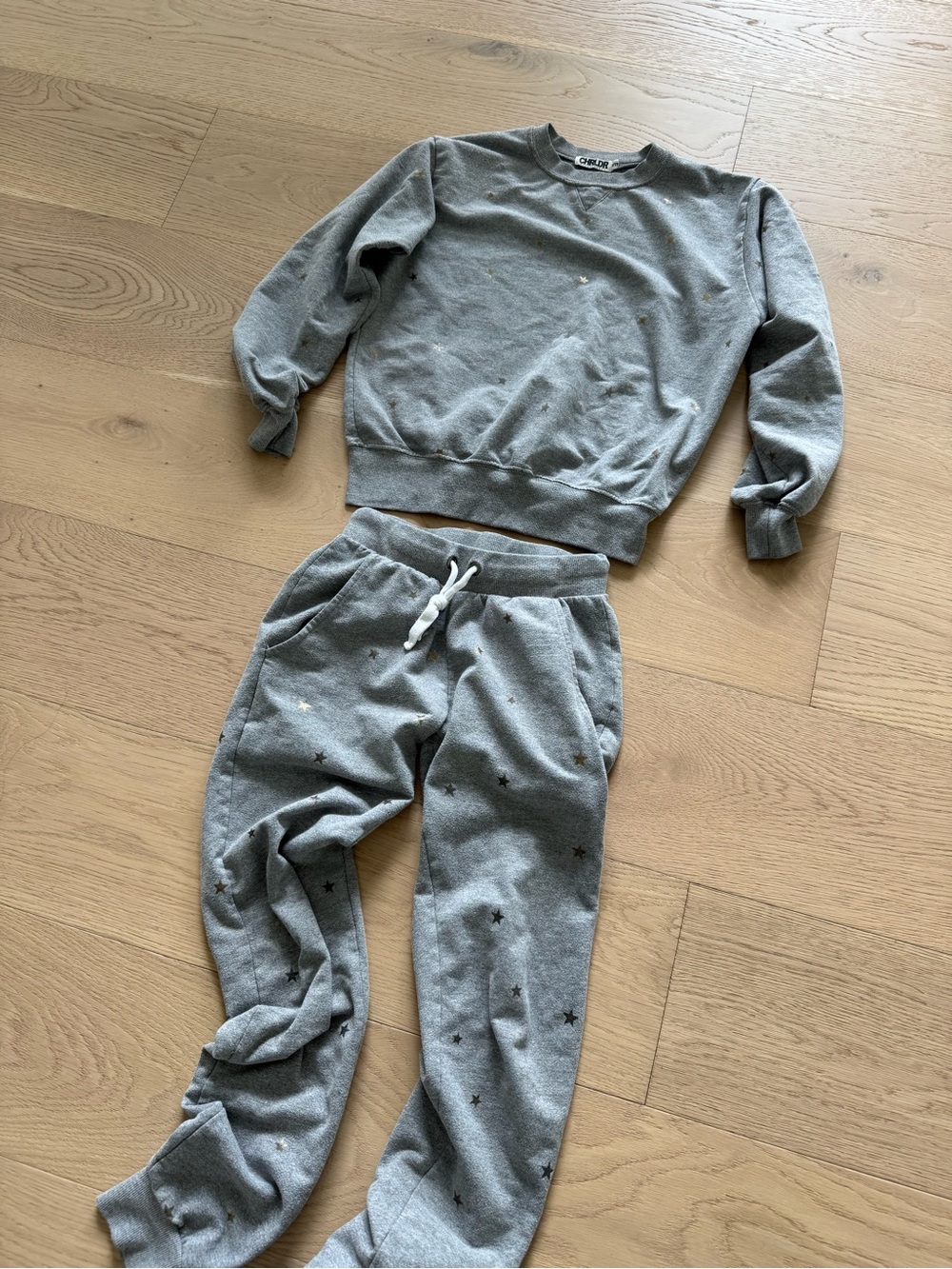 CHRLDR Grey Star-Print Sweatshirt & Joggers Set